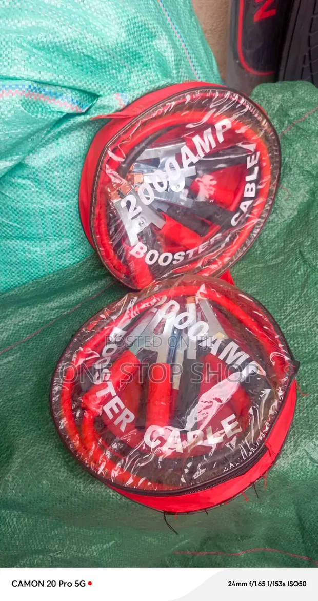 Heavy Duty 2000 Amp Battery Booster Cables - 1