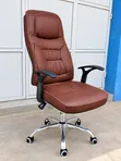 Apex Executive Office Chair - Brown Leather - 3