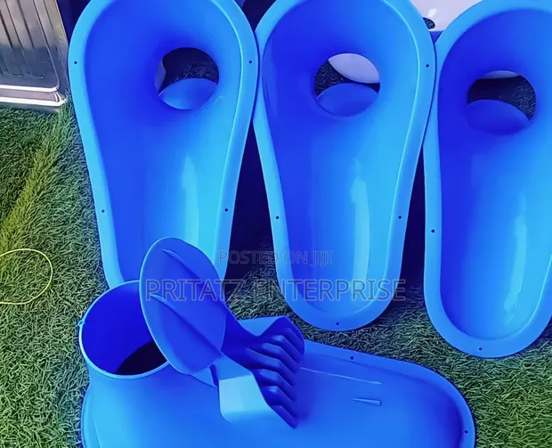 Blue Plastic Squat Toilet Pan - 1