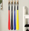 Long Shoe Horn with Leather Grip - 3