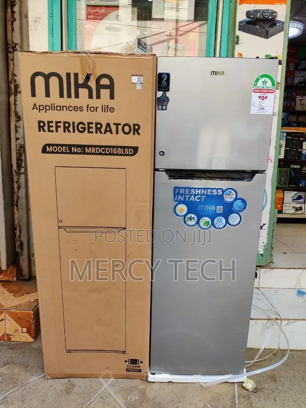 Mika Double Door Fridge - 168 Litres - 1