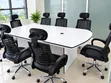 Boss Office Products Meeting Table with 8 Chairs - 1