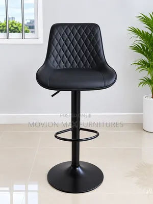Adjustable Reception Chair / Freelancer Stool - Black