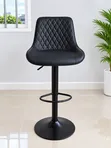 Adjustable Reception Chair / Freelancer Stool - Black - 1