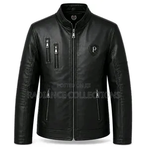 Designer Philipp Plein Leather Jacket (M-3XL)