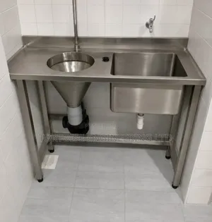 Stainless Steel Hospital Sluice Sink 1200mm x 550mm