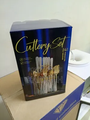 24-Piece Stainless Steel Cutlery Set - Gold/Rose Gold