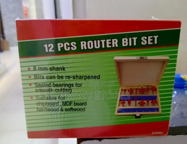 Universal Router Bits Set - Carbide Tipped - 1