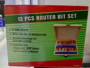 Carbide Router Bits - Wood Cutting & Shaping Set