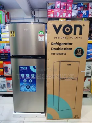 Von 138L Double Door Fridge