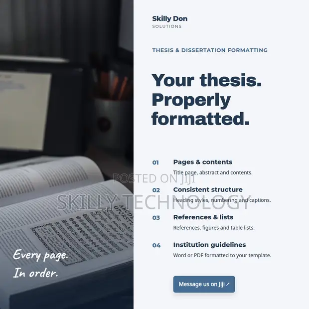 Thesis and Dissertation Formatting Service - 1