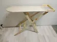 Foldable Laundry Ironing Table with Wooden Frame - 1