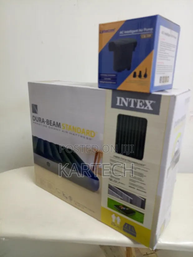 Intex Dura-Beam Standard Inflatable Mattress (5x6 ft) - 1