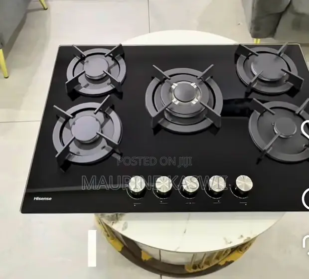 Hisense 75cm 5-Burner Inbuilt Hob with Wok Burner - 1