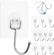 10pcs Strong Adhesive Wall Hooks - 2