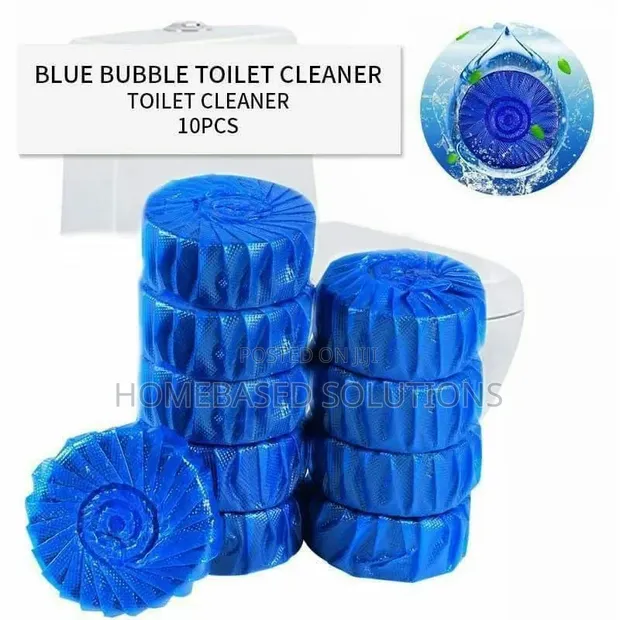 Bubble Blue Toilet Cleaner - 10 Tablets - 1