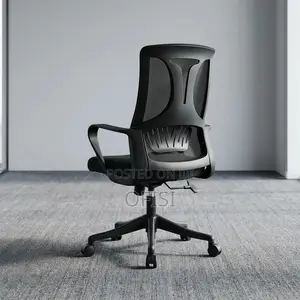 Ergonomic Mid Back Office Chair - Black