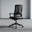 Ergonomic Mid Back Office Chair - Black - 1
