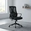 Ergonomic Mid Back Office Chair - Black - 3