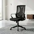 Ergonomic Mid Back Office Chair - Black - 4