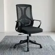 Ergonomic Mid Back Office Chair - Black - 5