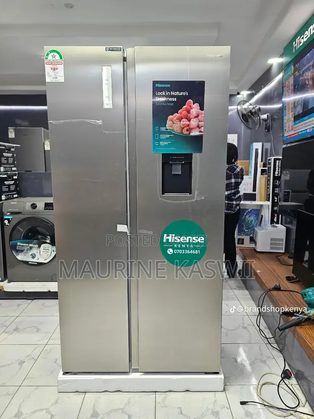 Friji la Hisense 541L Inverter na Dispenser ya Maji - 1