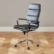 High-Back Leather Office Chair - 3