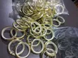Smooth Non-Corrosive Round Curtain Rings (Gold) - 1