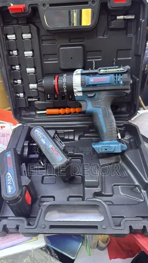 Bosch 48V Cordless Drill Kit - 2 Batteries + Accessories