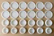 Frosted Ribbed Glass Dinner Set - 24 Pieces - 3