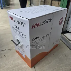 Hikvision CAT6 Cable ya Ndani ya Ubora kwa Mtandao wa CCTV