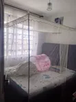 4x6 White Four Frame Bed Mosquito Nets with Stands - 2
