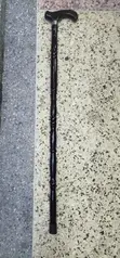 Black Wooden Walking Stick - 2