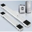 Adjustable Metal Washing Machine Stand with Wheels - 2