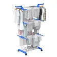 Foldable Moving Drying Rack for Salon & Home - 1
