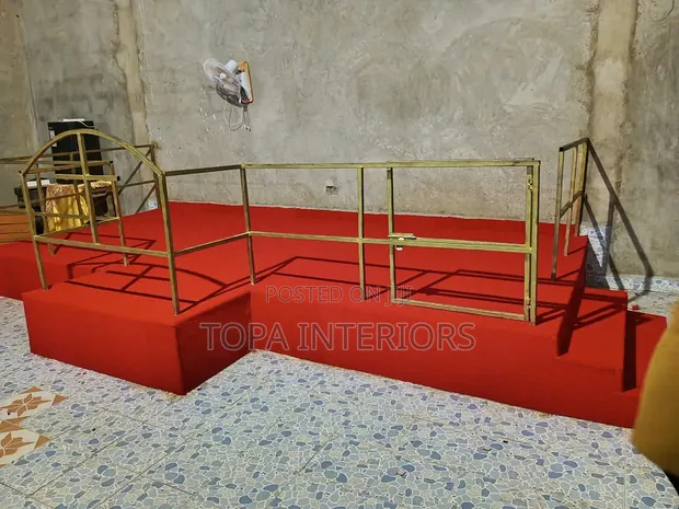 Red Wall-to-Wall Carpets for Church Altar - 1