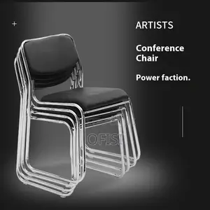Stackable Office Chair with Chrome Frame