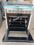 Haier 60x60cm Standing Cooker: 3 Gas + 1 Electric Hot Plate & Oven - 1