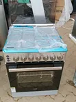 Haier 60x60cm Standing Cooker: 3 Gas + 1 Electric Hot Plate & Oven - 3