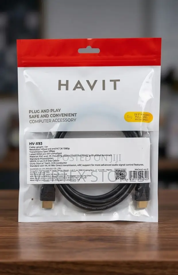 Havit HDMI Cable - 1.8m, 4K HD - 1