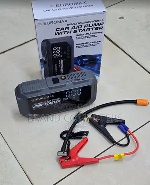 Euromax Heavy Duty Car Jump Starter Kit with Air Pump 3000A Peak