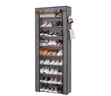 9-Layer Shoe Rack with Cover - 2