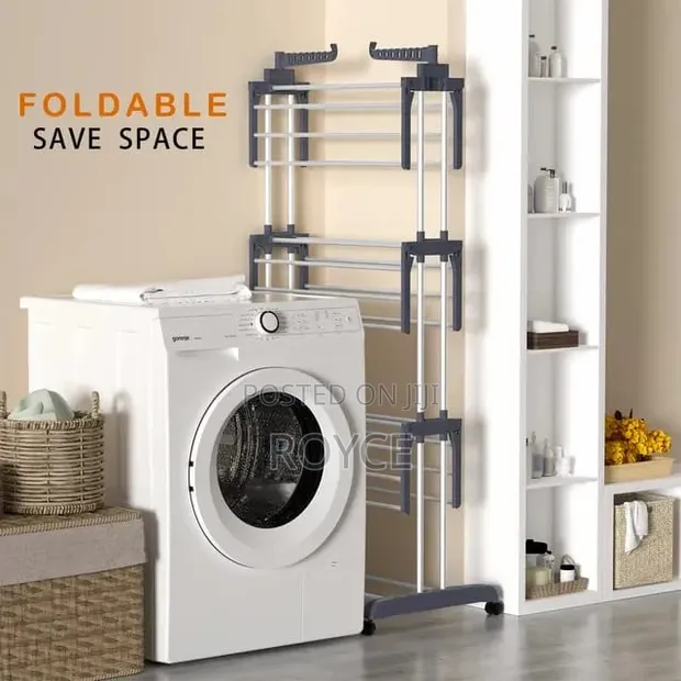 4-Tier Foldable Clothes Drying Rack - 1