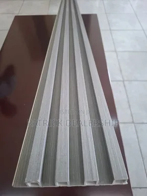 Grey Fluted WPC Wall Panels
