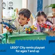 LEGO City Helicopter, Fire Truck & Submarine Remix (874 pcs) - 3