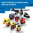 LEGO City Helicopter, Fire Truck & Submarine Remix (874 pcs) - 4