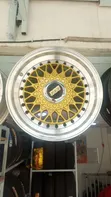14 Inch BBS Yellow Rims (4x100/4x114.3) - 1