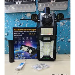 450W 2-in-1 Solar Street Light with AI Triple Lens Camera