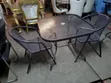Outdoor Rattan Square Table With Chairs - 1