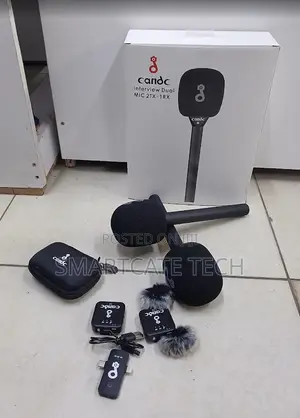 C&C Portable Dual Wireless Microphone for YouTube, Interviews, Vlogging
